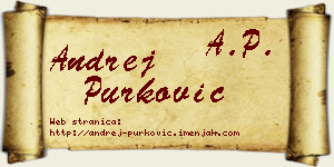 Andrej Purković vizit kartica